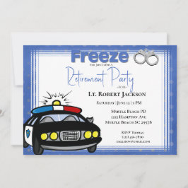 Invitación a la jubilación de un oficial de policí