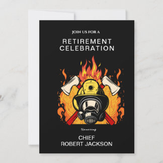 Invitación a la Jubilación del Jefe de Bomberos/Bo