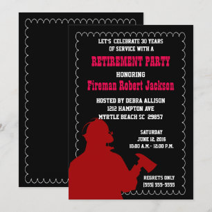 Invitación a la Jubilación del Jefe de Bomberos/Bo