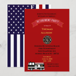Invitación a la Jubilación del Jefe de Bomberos/Bo