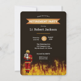 Invitación a la Jubilación del Jefe de Bomberos/Bo