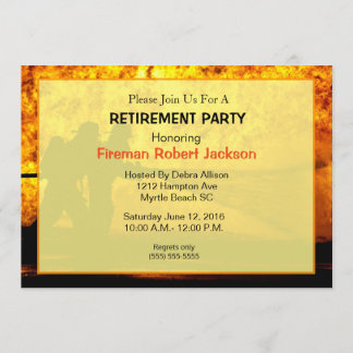 Invitación a la Jubilación del Jefe de Bomberos/Bo