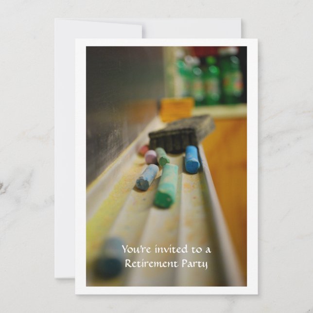 Invitación a la jubilación del profesor en los día (Anverso)