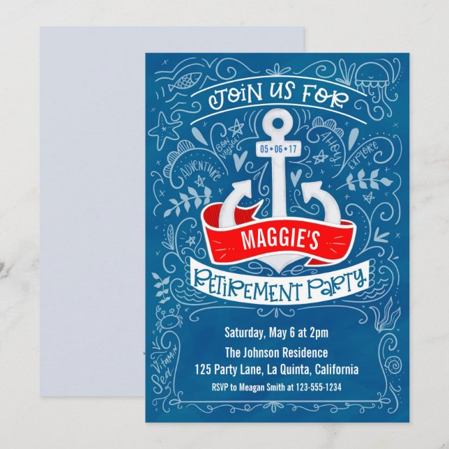 Invitación a la jubilación náutica (Anverso / Reverso)