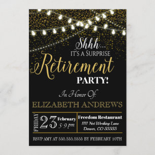 Invitación a la jubilación sorpresa - Enfermero, p