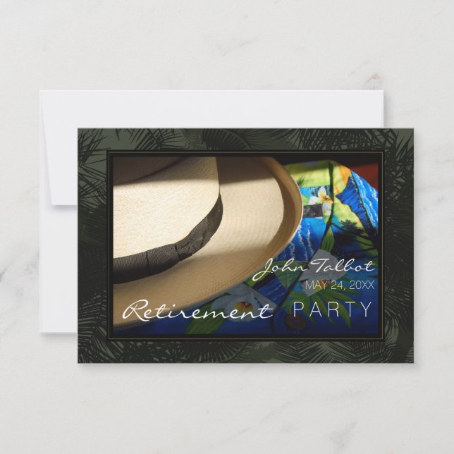 Invitación a la jubilación tropical (Anverso)