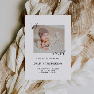 Invitación a la junta de fotos de cumpleaños feliz