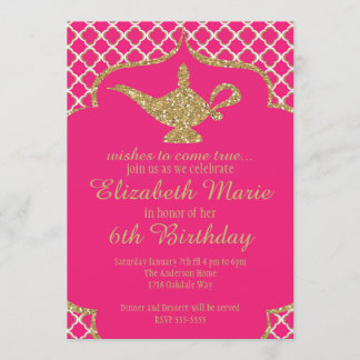 Invitación a la lámpara Genie