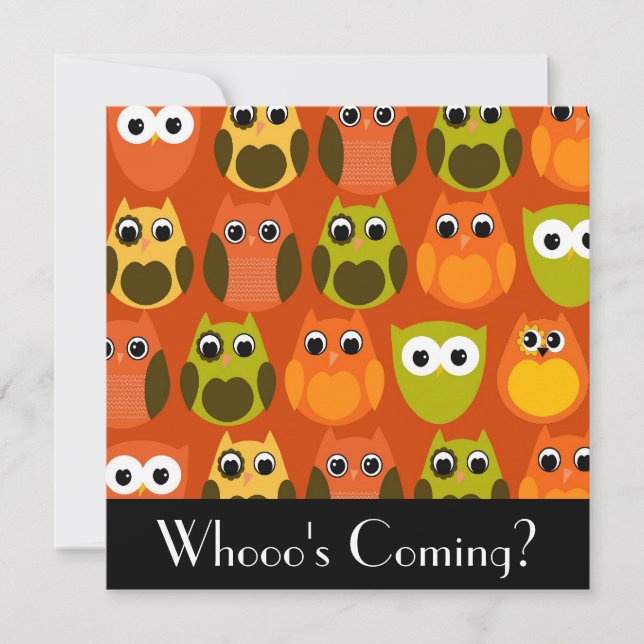 Invitación a la lechuza cuta (Anverso)