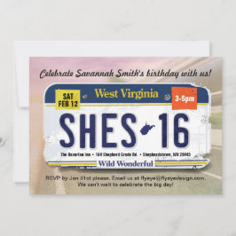 Invitación a la licencia de cumpleaños número 16 d