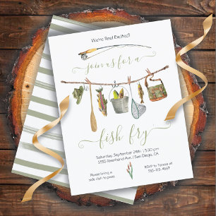 Invitación a la línea de ropa de pescado para pece