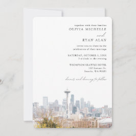 Invitación a la línea elegante del Boda fotográfic