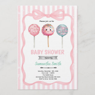 Invitación a la lluvia de ideas de Cake Pop lista 