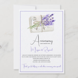 Invitación a la lluvia de tarjetas de aniversario