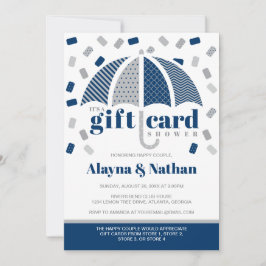 Invitación a la lluvia de tarjetas de regalo en az
