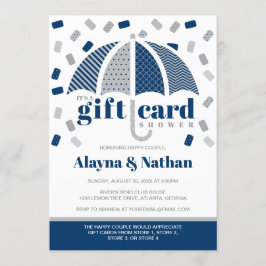 Invitación a la lluvia de tarjetas de regalo en az