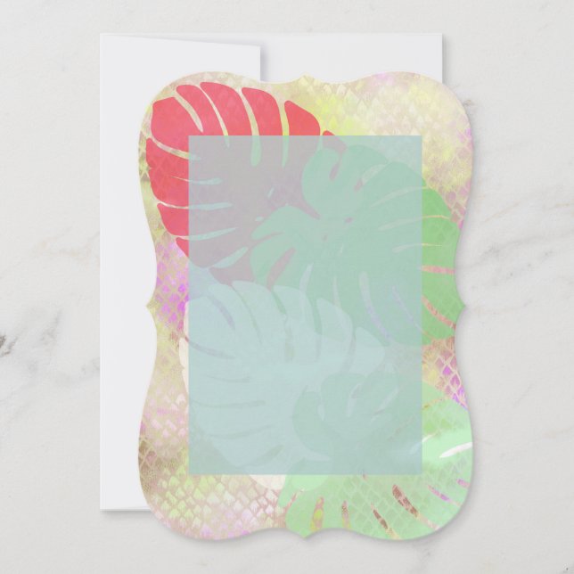 Invitación a la locura de Monstera (Anverso)