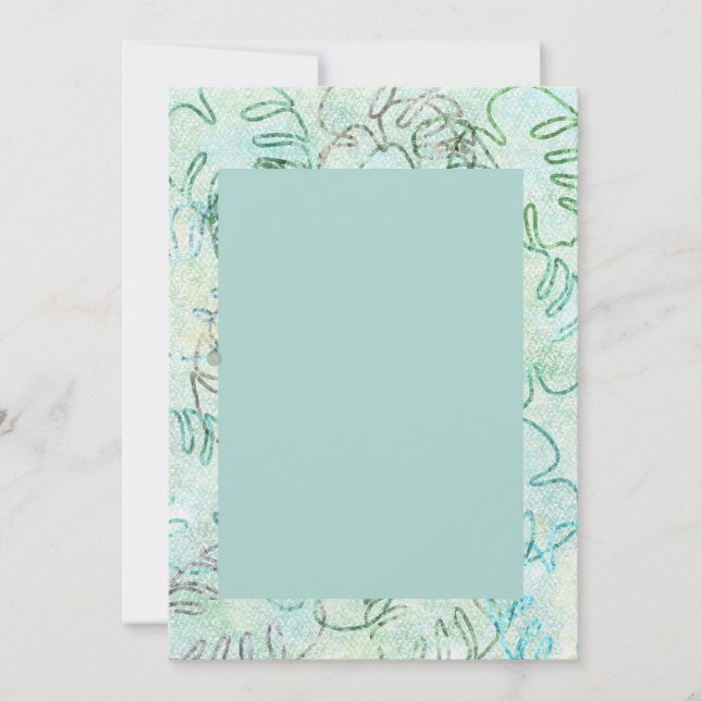 Invitación a la locura de Monstera (Anverso)