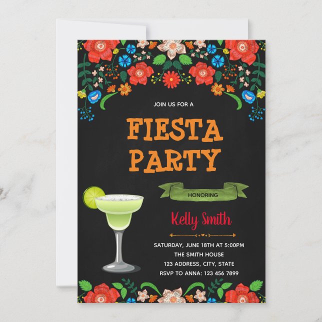 invitación a la locura margarita (Anverso)