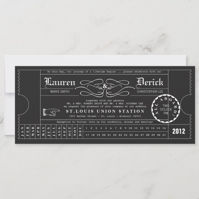 Invitación a la longitud del té de la tarjeta para (Anverso)