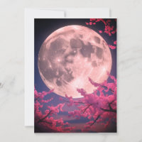 Invitación a la luna llena y a los cerezos en flor