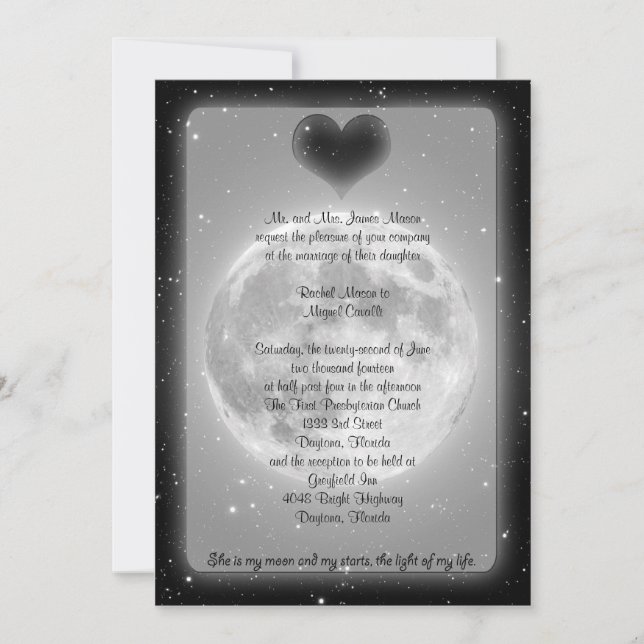 Invitación a la Luna y las Estrellas (Anverso)