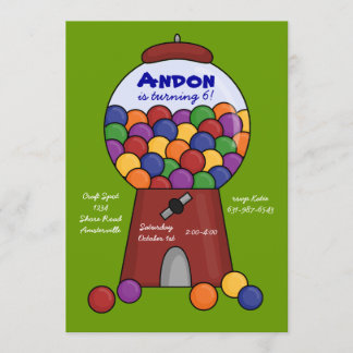 Invitación a la máquina Gumball