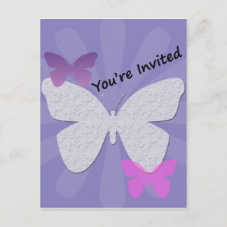 Invitación a la mariposa púrpura