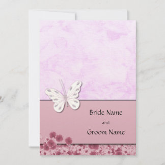 Invitación A La Mariposa Y Las Flores
