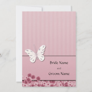 Invitación A La Mariposa Y Las Flores