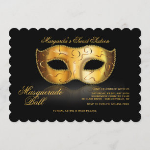 Invitación a la máscara veneciana