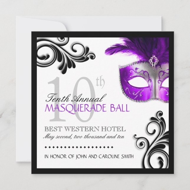 Invitación a la mascarada (Anverso)