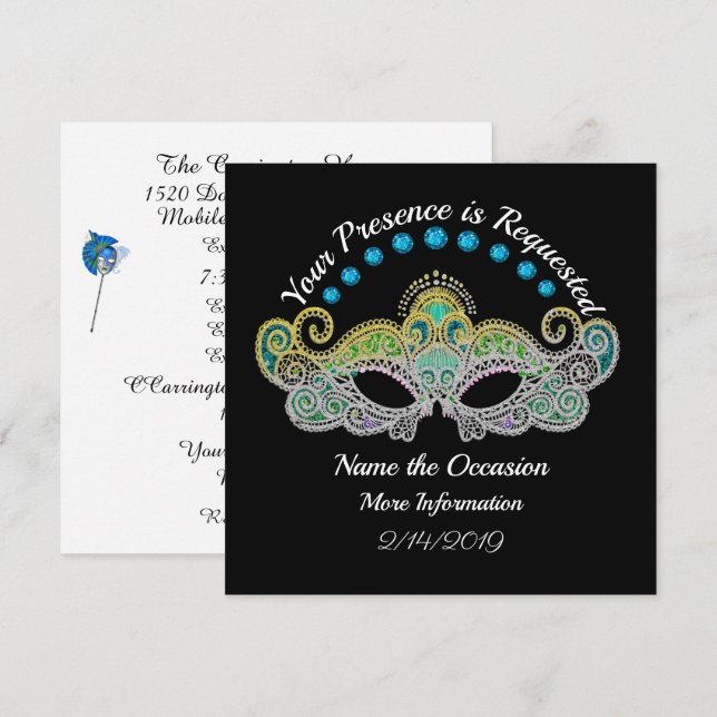 Invitación a la mascarada (Anverso / Reverso)