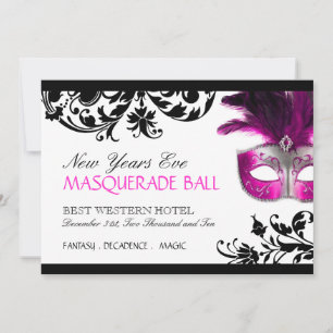 Invitación a la mascarada de Año Nuevo