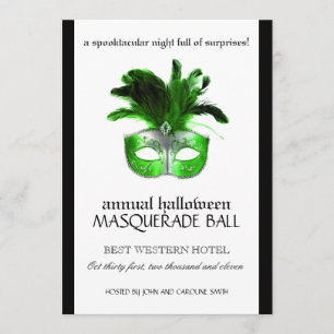 Invitación a la mascarada de Halloween