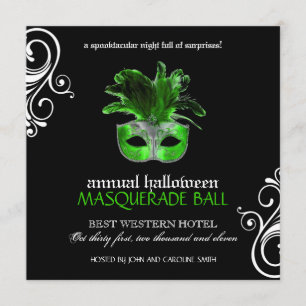 Invitación a la mascarada de Halloween ~ PERSONALI