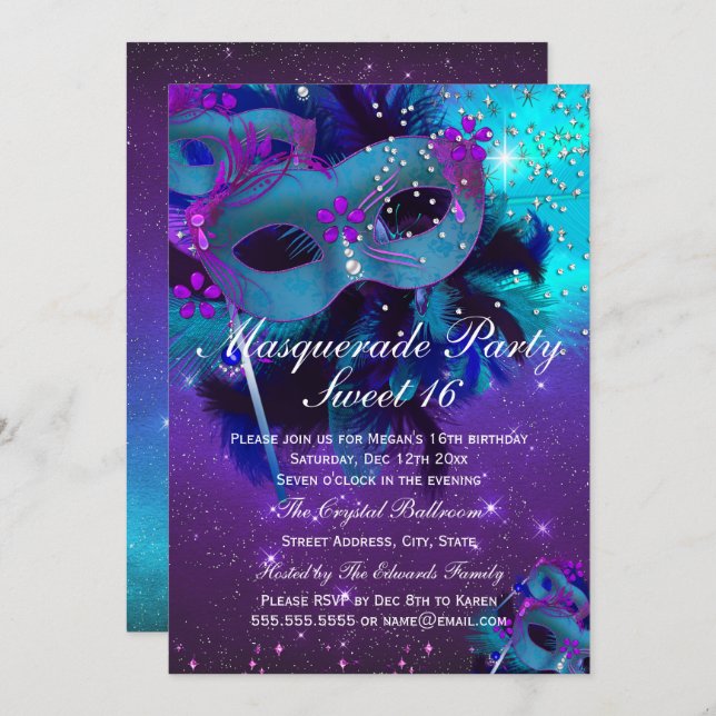Invitación a la Mascarada de Mascarada de Máscara  (Anverso / Reverso)