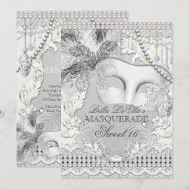 Invitación a la mascarada de Perla Blanca Diamond
