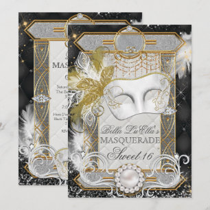 Invitación a la mascarada de Perla Blanca Diamond