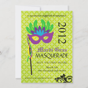 Invitación a la mascarada del Mardi Gras