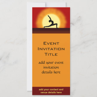 Invitación a la membresía de Yoga Sunrise Pose Sil
