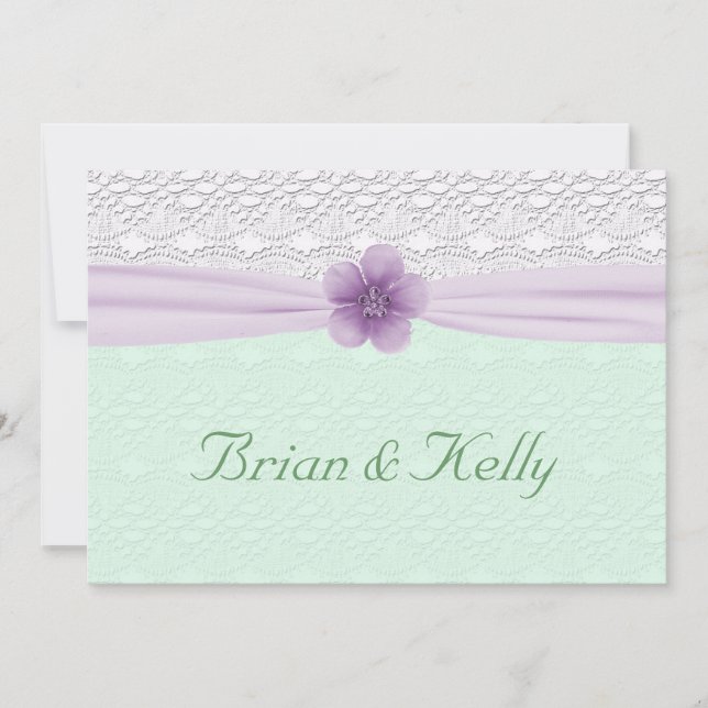 Invitación a la mencita verde de la mencita de flo (Anverso)