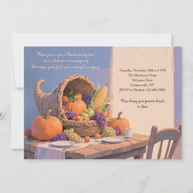 Invitación a la Mesa de la Cosecha (Anverso)