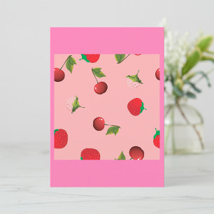 Invitación a la mezcla de frutas