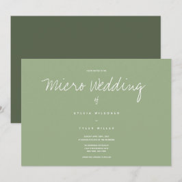 Invitación a la microboda de la tipografía de salv