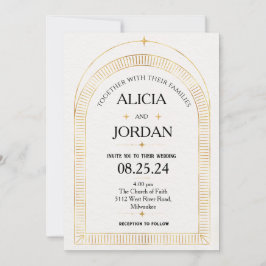 Invitación a la mística de la boda de la astronomí