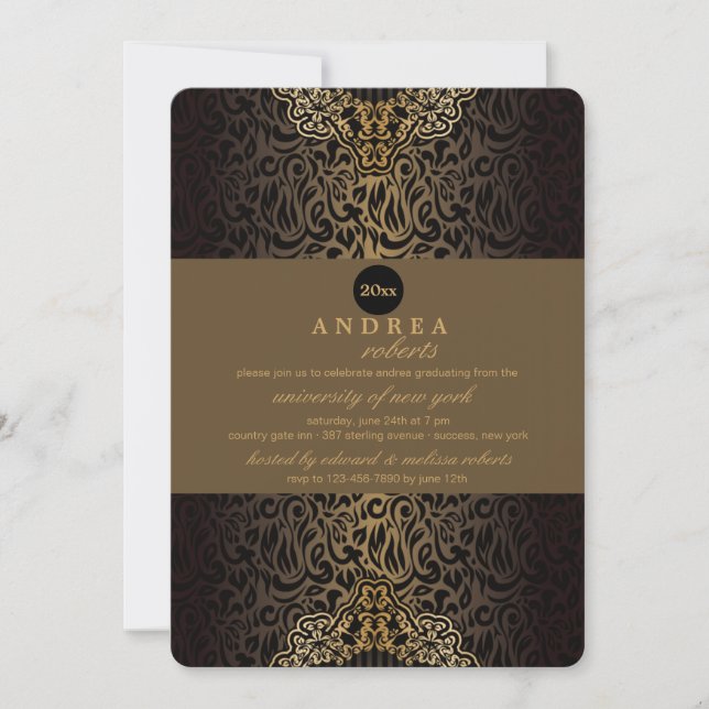 Invitación a la Moda de lujo (Anverso)