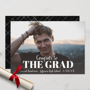 Invitación a la moderna fiesta de graduación de fo