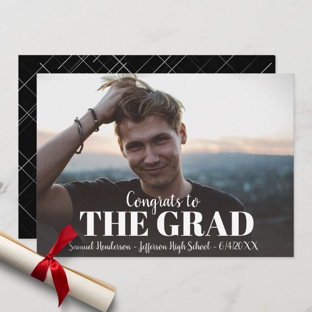 Invitación a la moderna fiesta de graduación de fo (Subido por el creador)