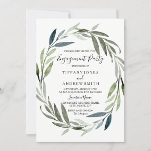 Invitación a la moderna y elegante fiesta de compr